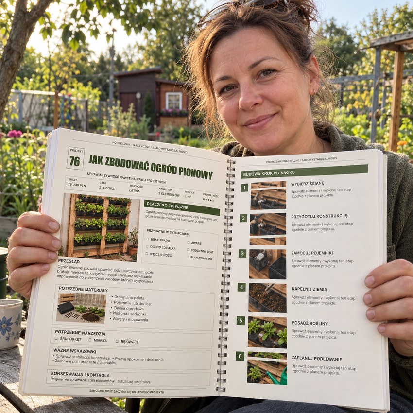 Czytelniczka prezentuje polskojęzyczny podręcznik